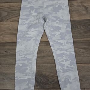 Lululemon Athletica Light Blue/Gray Camouflage Leggings